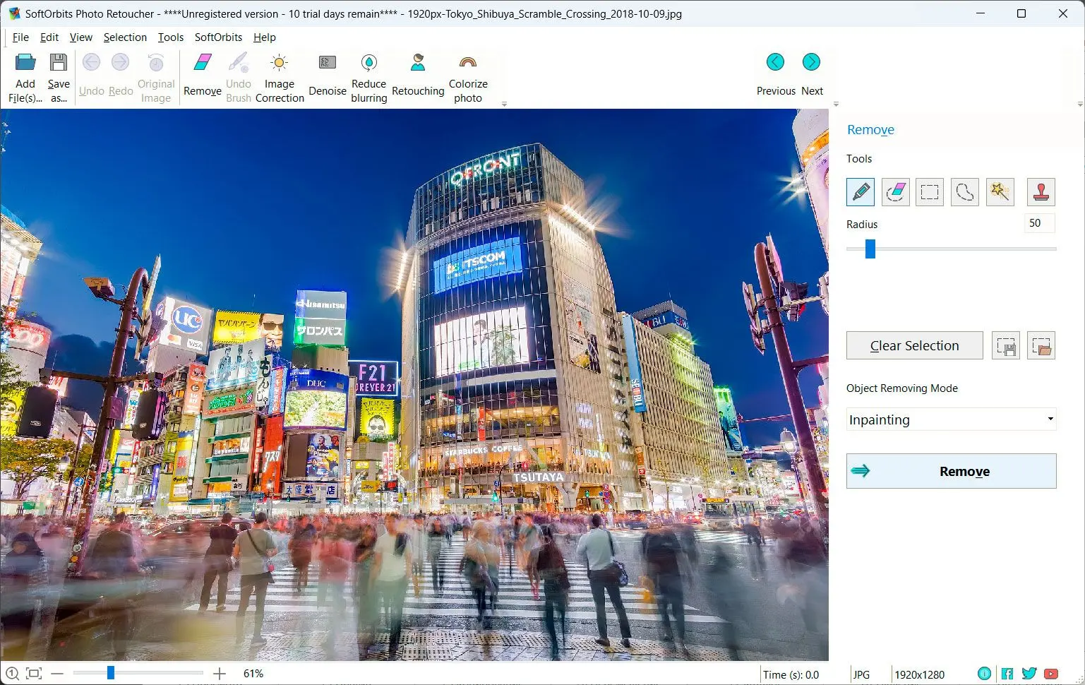 Software starten und Bild importieren..