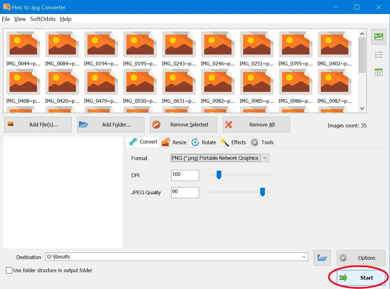 Software zur Konvertierung von HEIC in PNG..