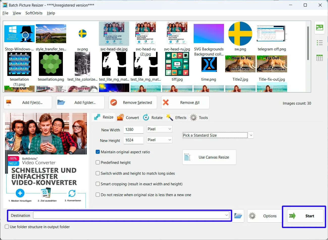 Stapeloptimierung starten..