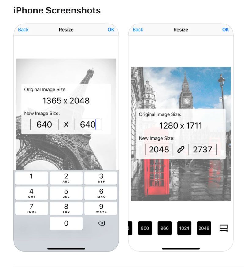 Free Photo KB Resizer für iOS..