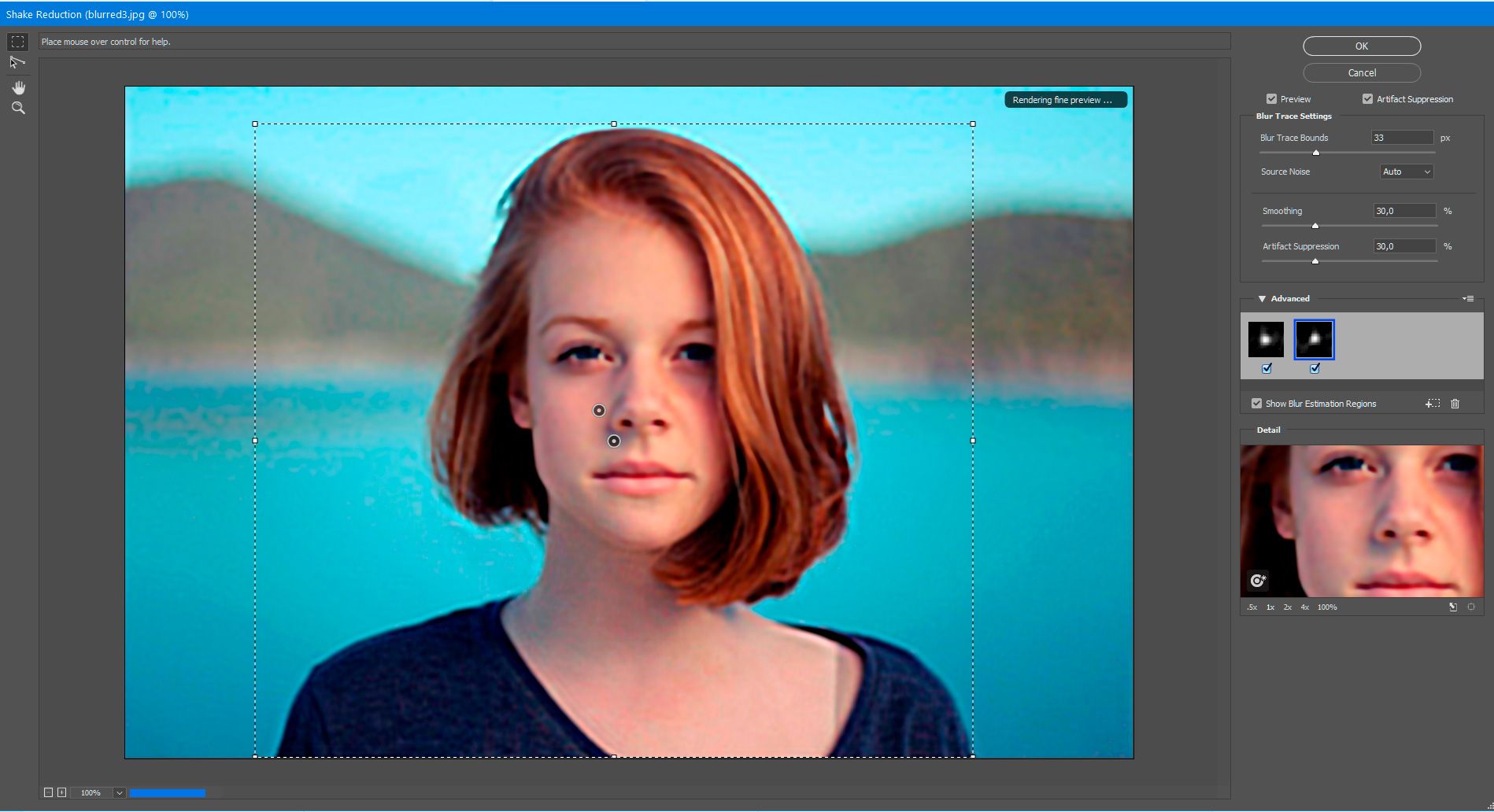 Erweiterte Optionen in Photoshop auswählen..