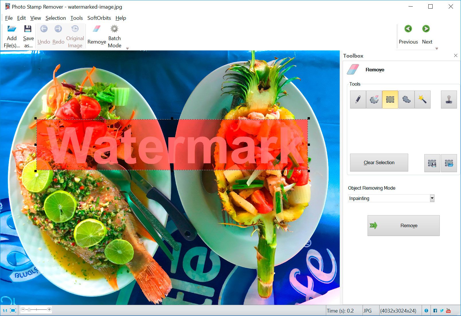 Photo Stamp Remover Screenshot.