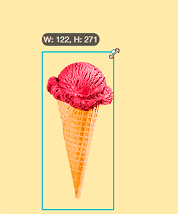 Verkleinern - animiertes gif. Verkleinern - animiertes gif.