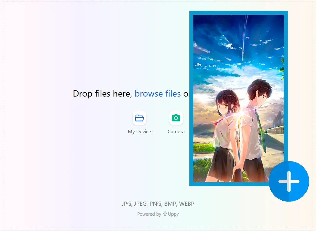 Laden Sie Ihr Charakterfoto hoch.