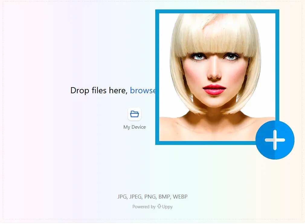 2 Quellfotos hochladen.