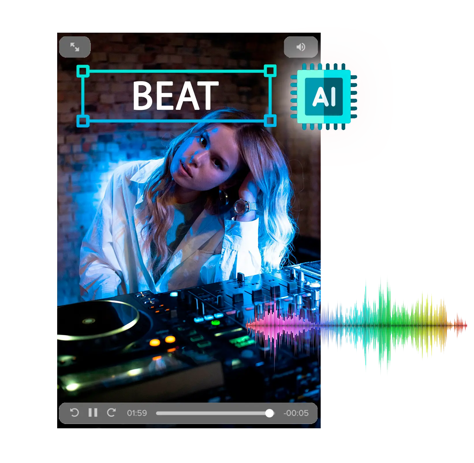 Video mit Ton generieren.