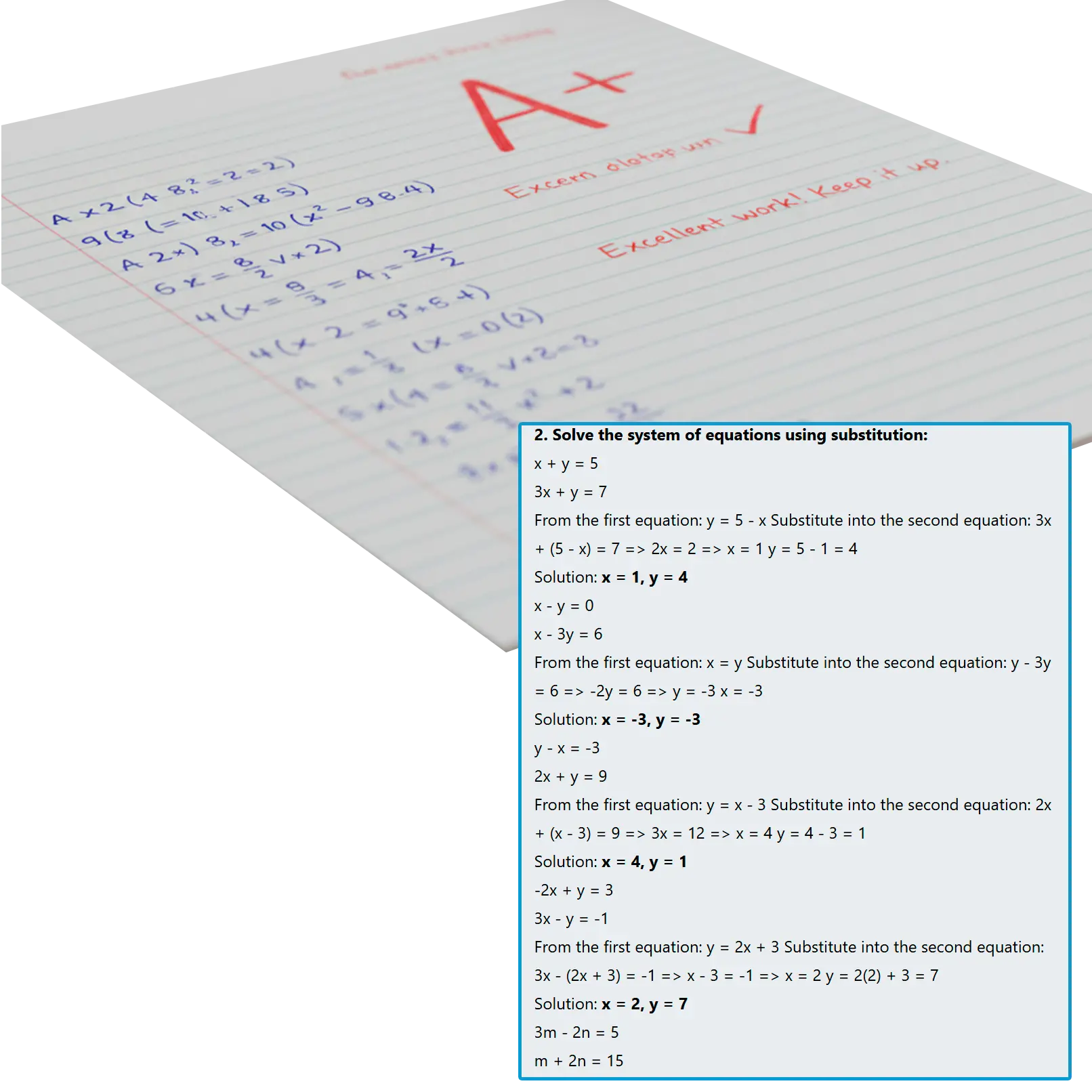 Mathe Hausaufgaben Helfer.