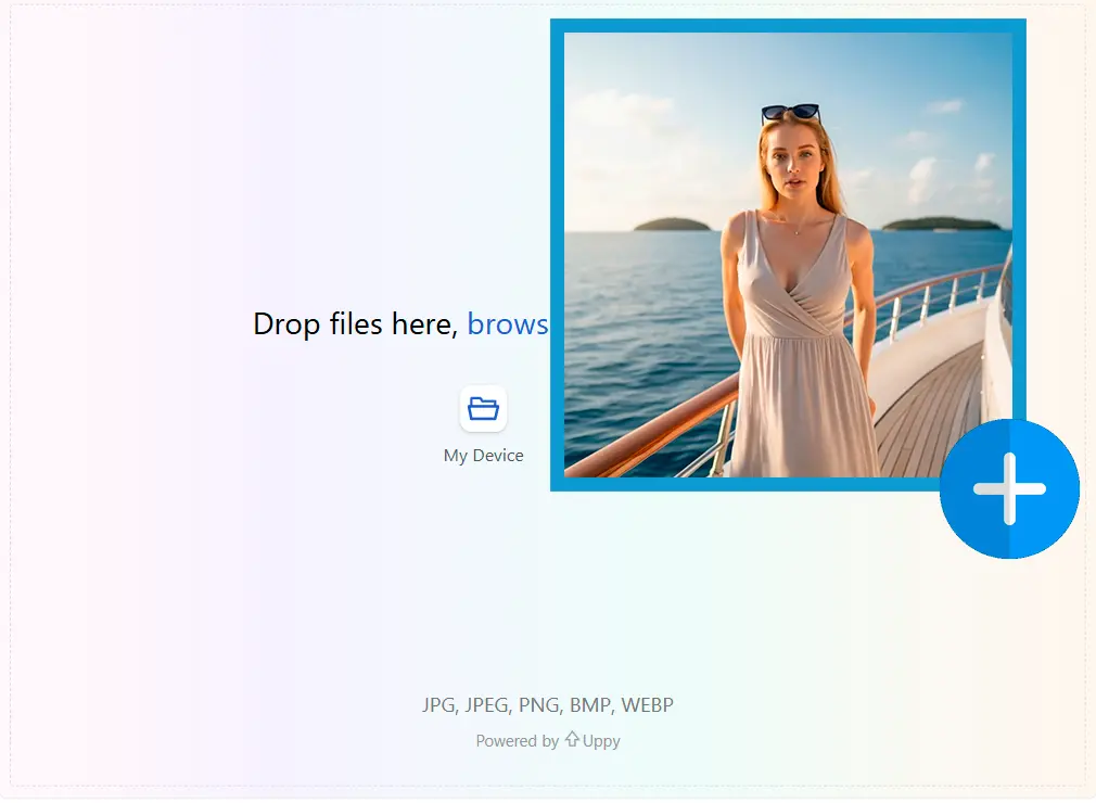 Referenzbild hochladen.