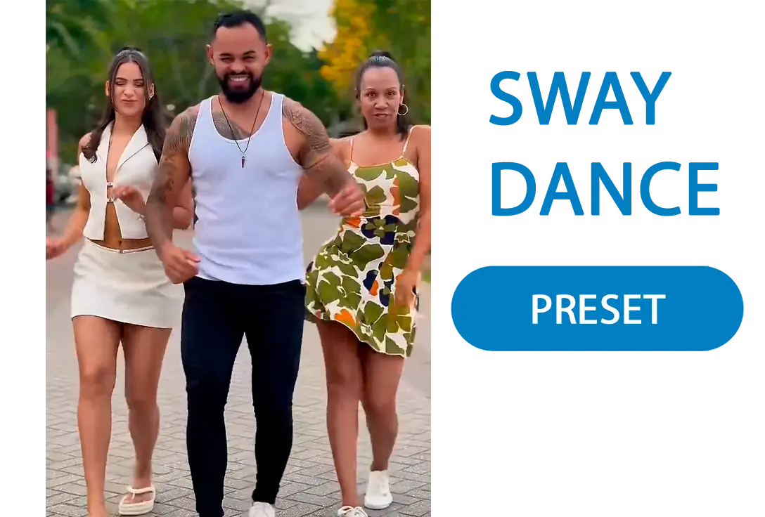 Wählen Sie den Sway-Dance-Effekt.