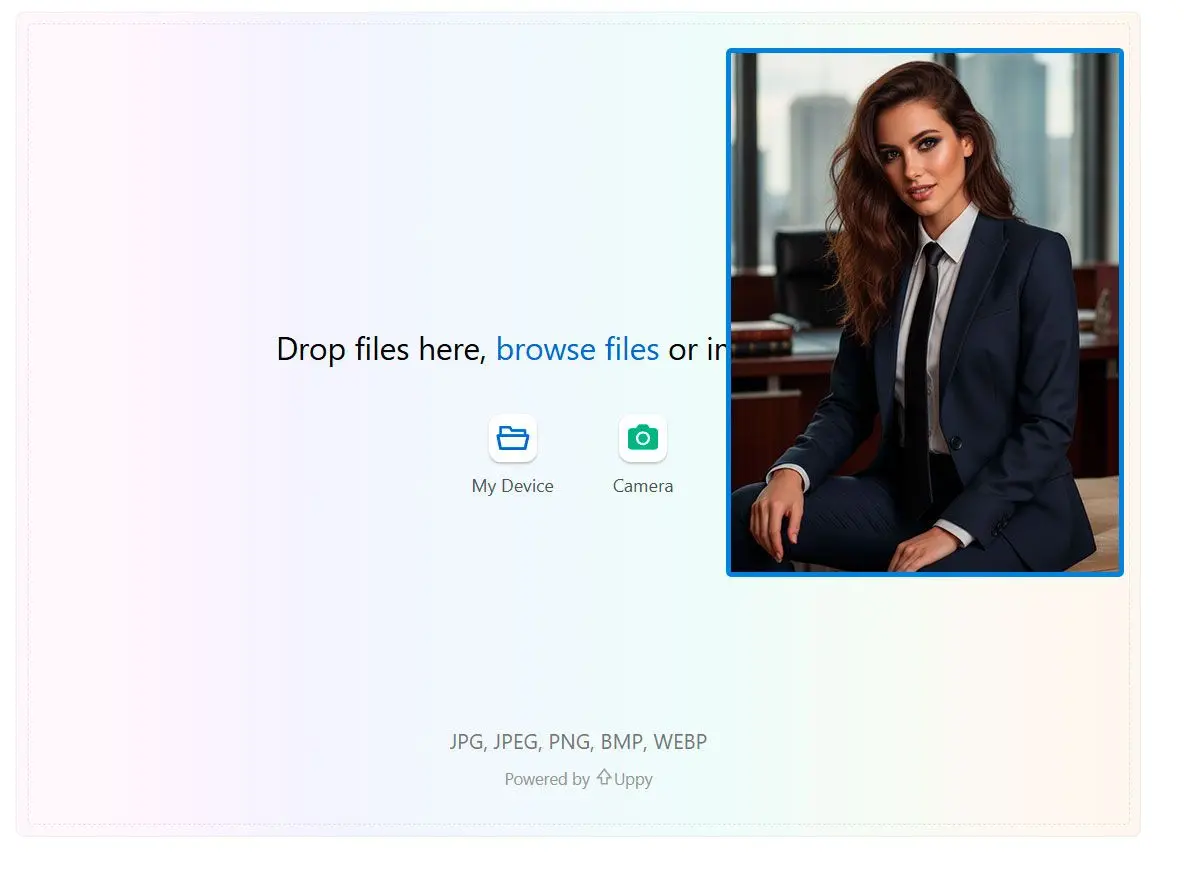Laden Sie Ihr Bild hoch.