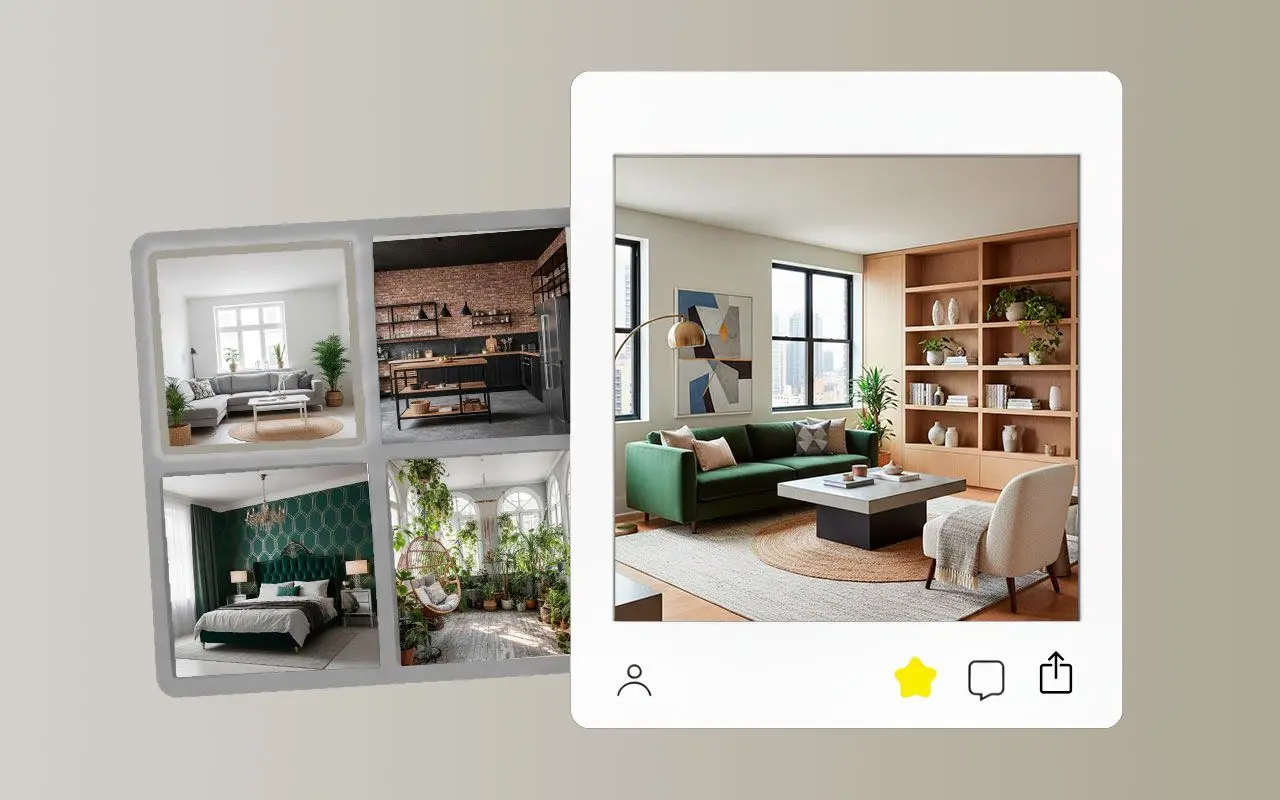 Erschaffen Sie alles, was Sie sich vorstellen können: Innenarchitekturkonzepte.