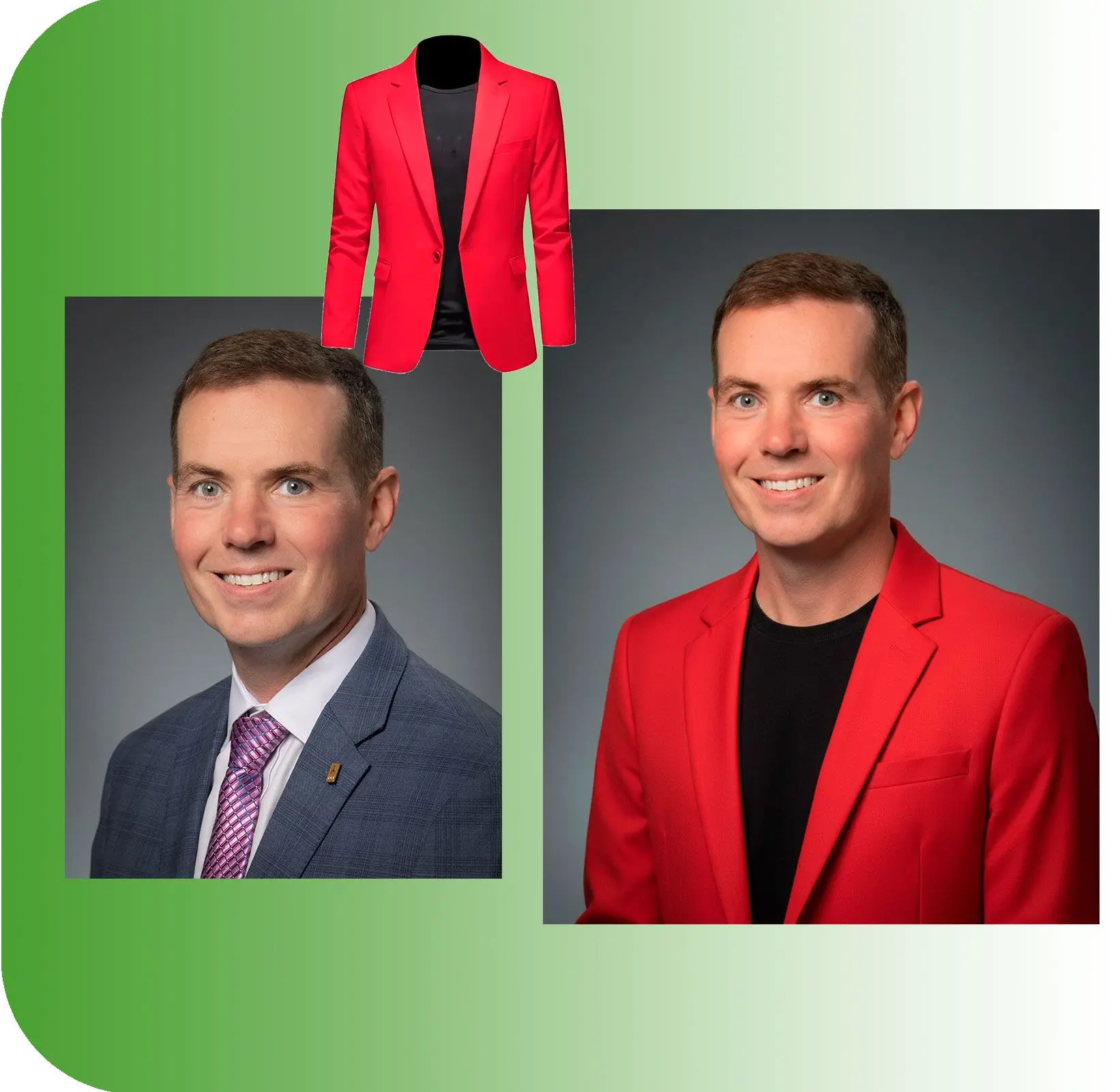 Realistische KI-Kleidungswechsel.