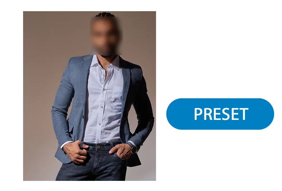 Zielkleidung hochladen.