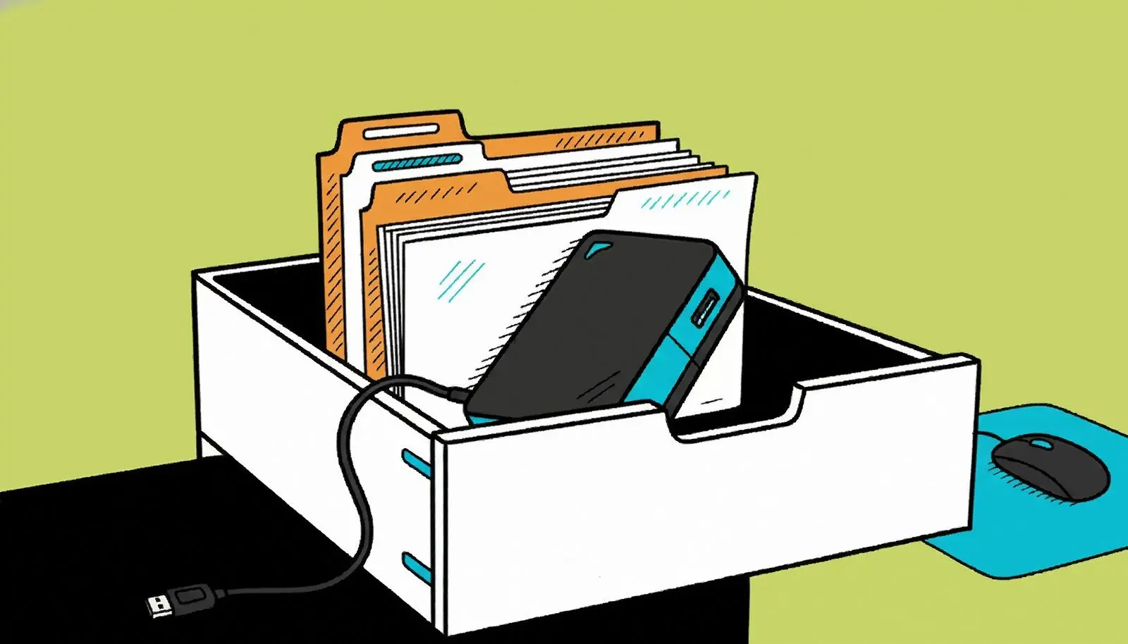 Ausmusterung alter Backup-Festplatten.