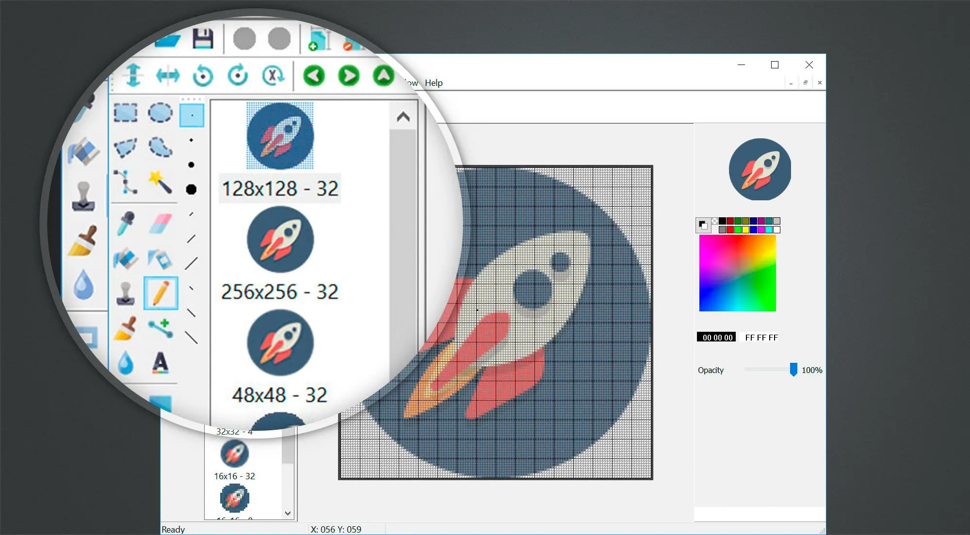 Symboleditor.