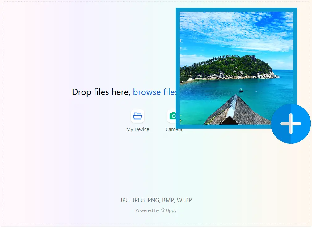 Laden Sie Ihr Foto in niedriger Auflösung hoch.