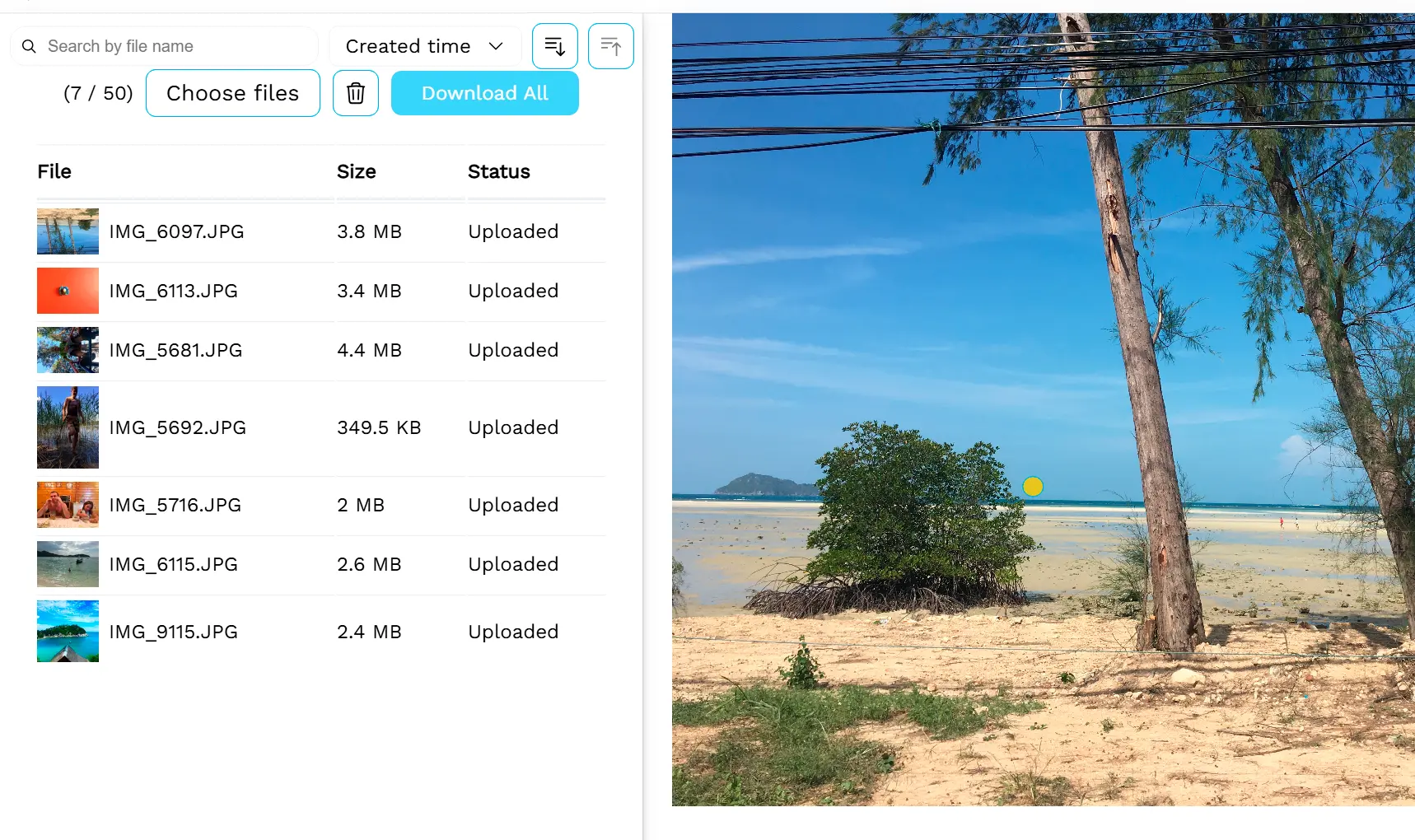 (Optional) Verarbeiten Sie weitere Bilder.