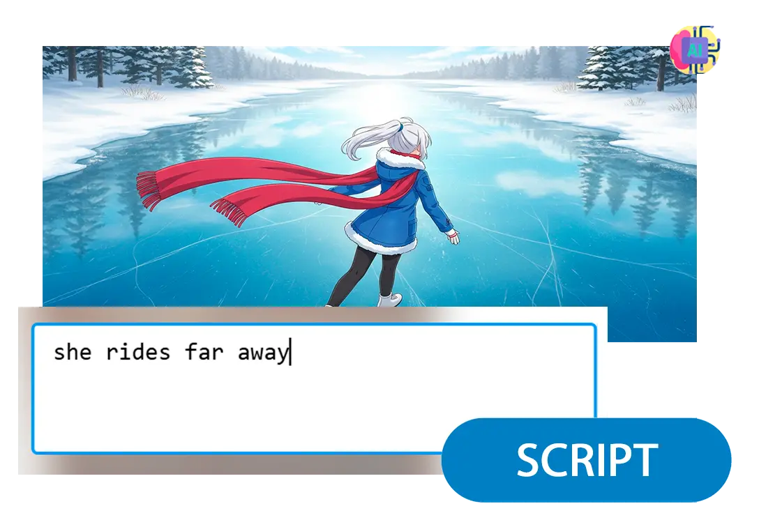 Animationsskript eingeben.