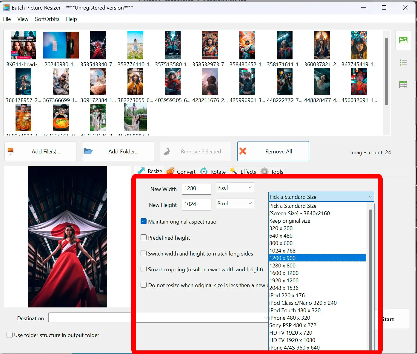Zielgrößen festlegen.