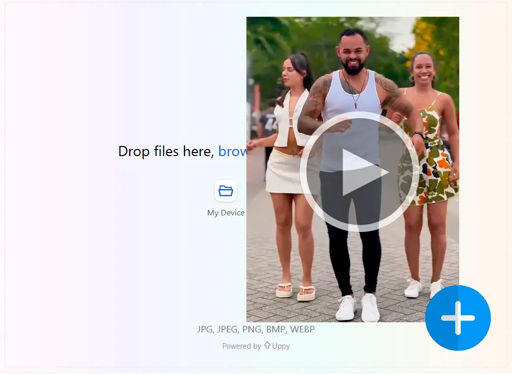 Motion-Video hochladen.