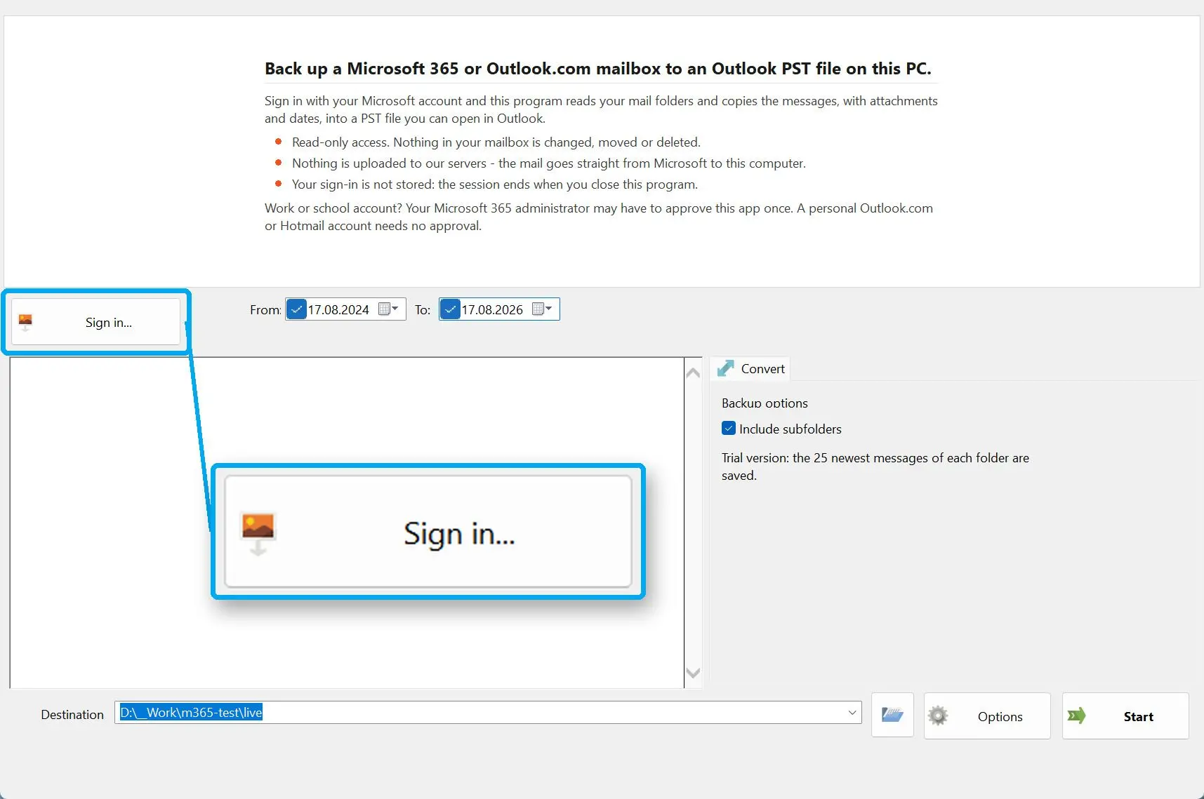 Mit Microsoft anmelden.