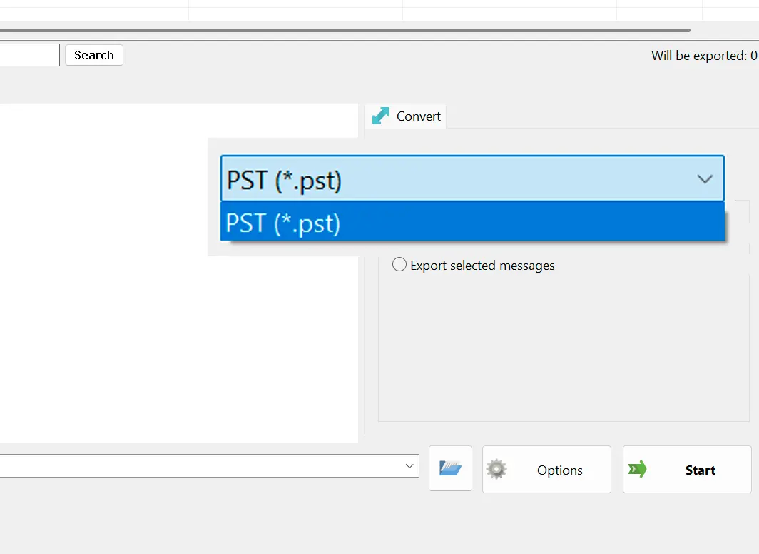 PST-Ausgabe wählen.