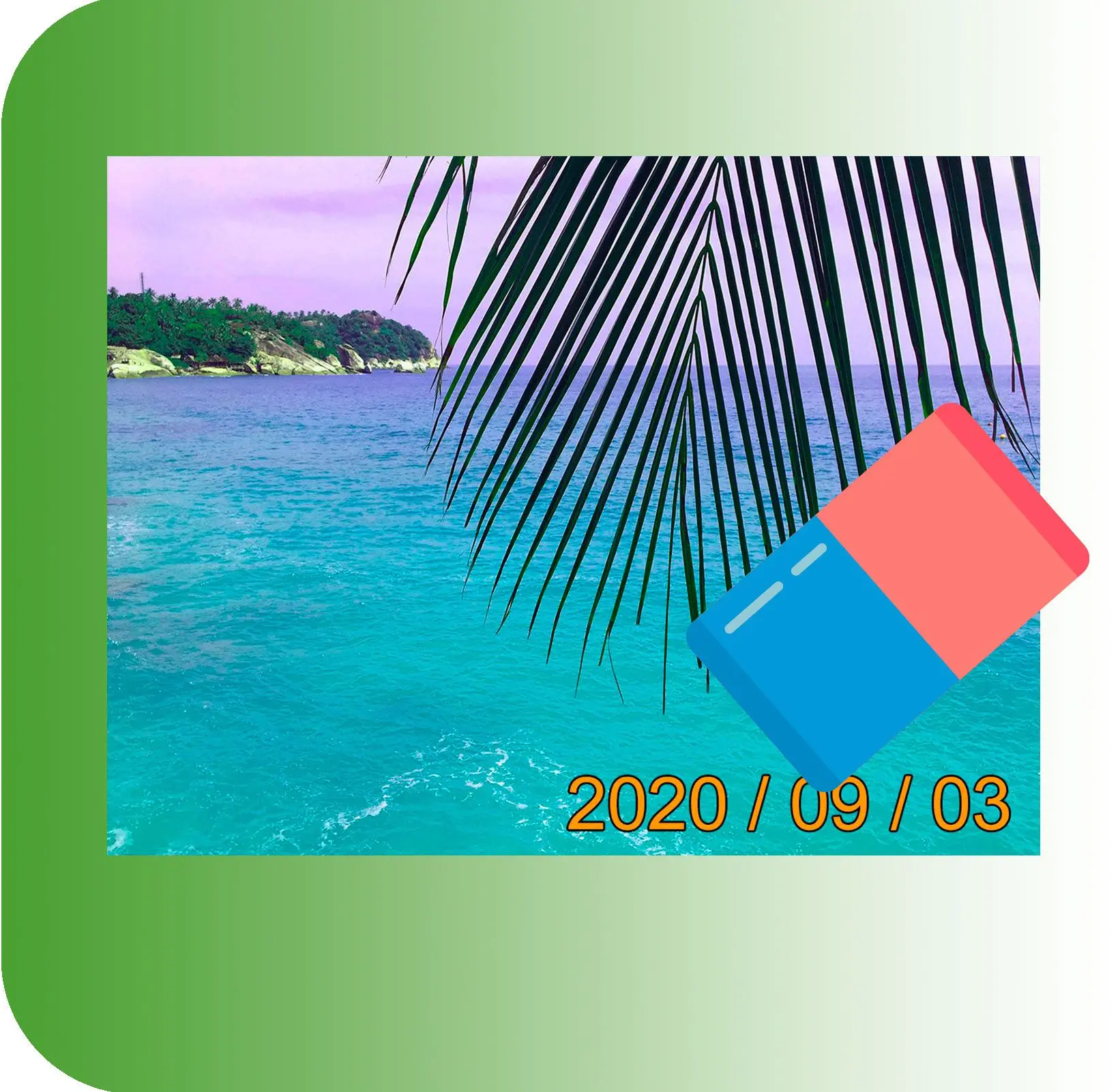 Text-, Zeit- und Datumsstempel entfernen.