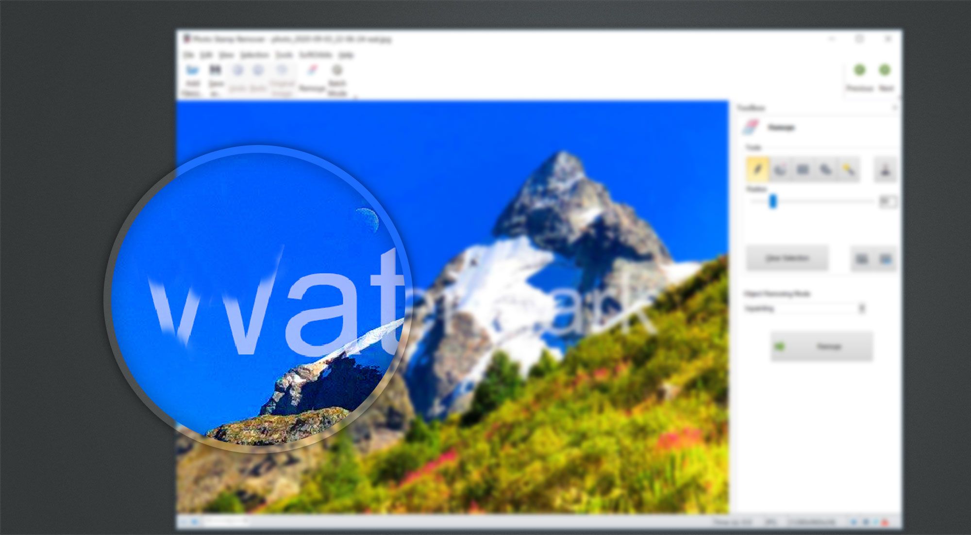 Schneller und einfacher WasserzeichenEntferner KOSTENLOS Herunterladen Windows 10 Software