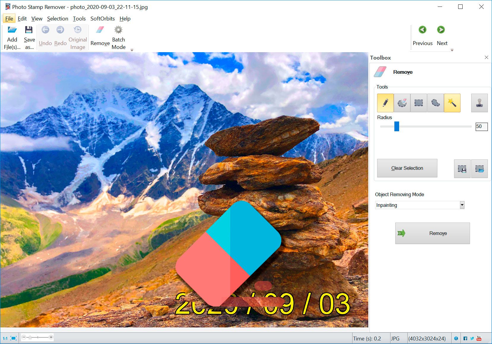 Schneller und einfacher WasserzeichenEntferner KOSTENLOS Herunterladen Windows 10 Software