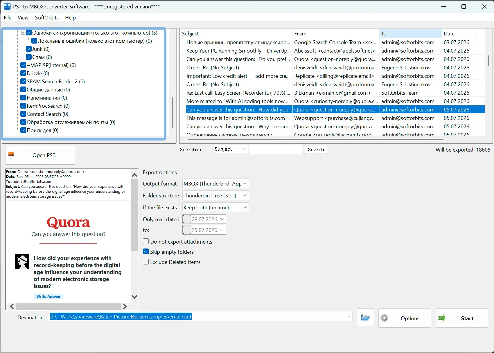 <a href="https://www.softorbits.com/pst-repair-tool/">Grabungstiefe wählen</a>.