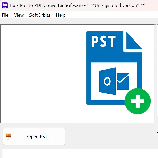 Öffnen Sie Ihre PST-Datei.