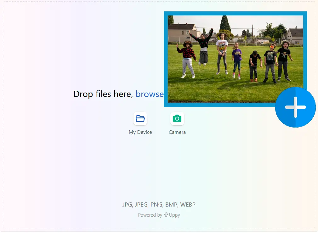 Referenzbild hochladen.
