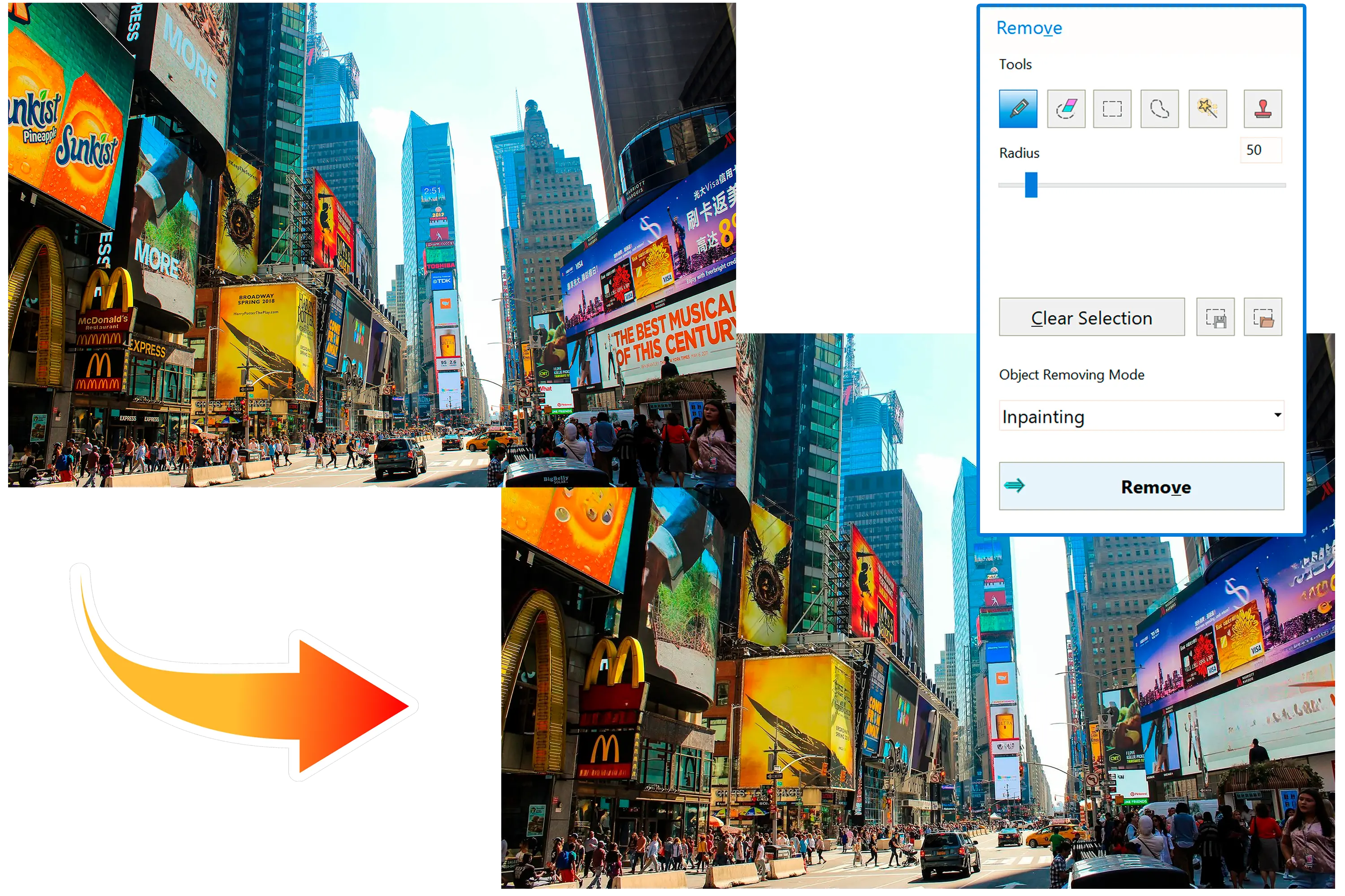 Gesamte Pixelkontrolle.