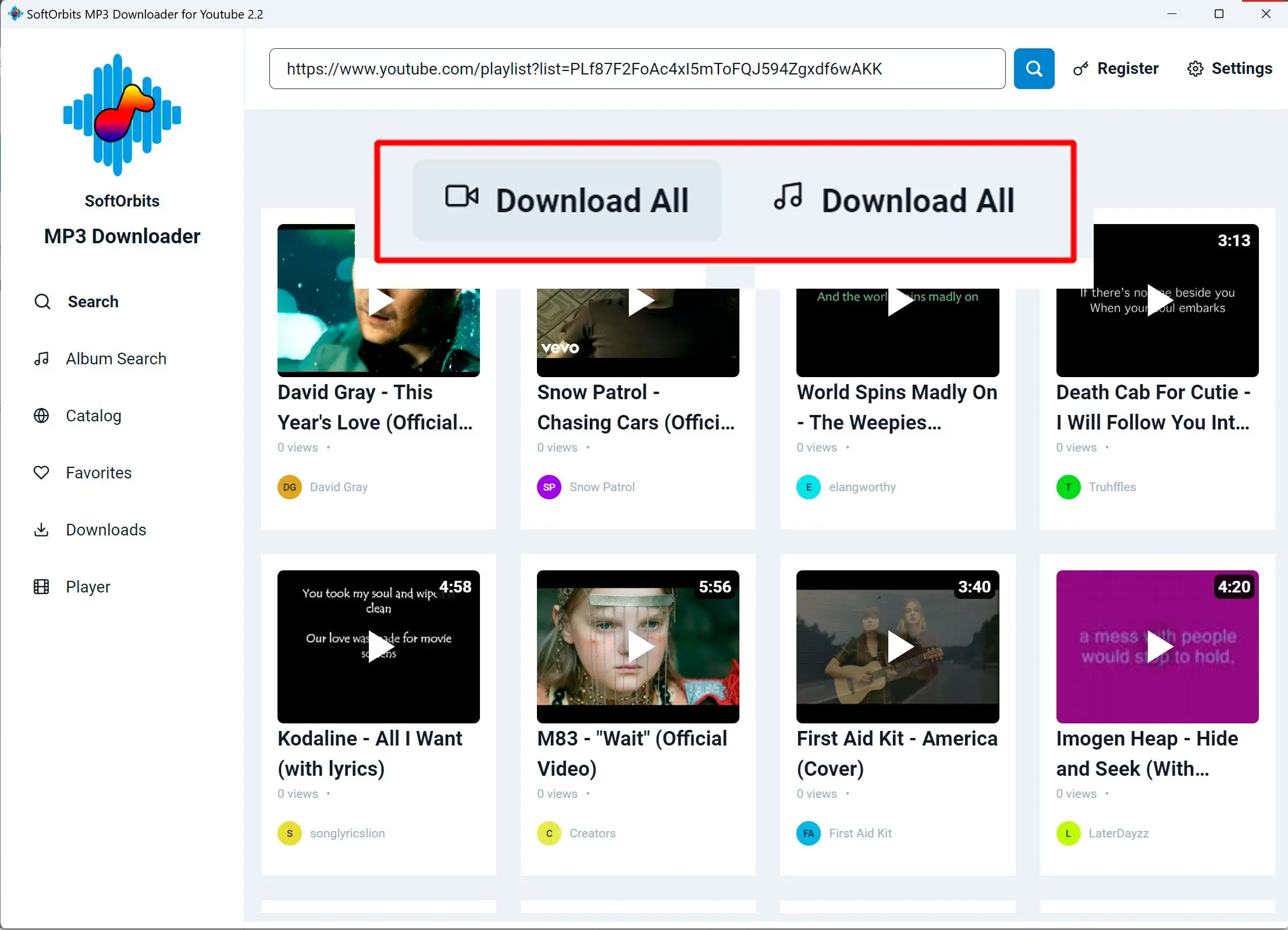 Starten Sie den Download.