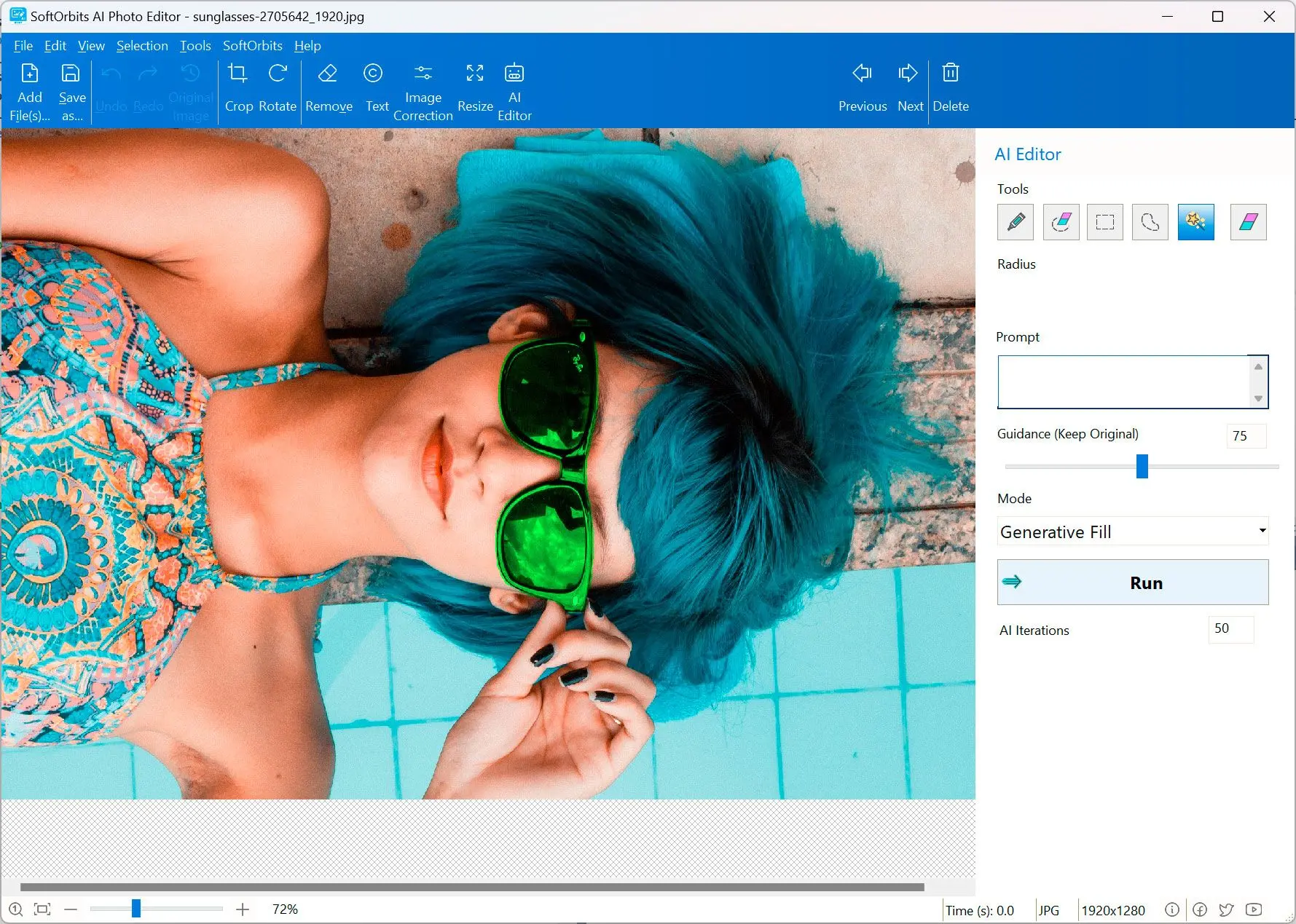 SoftOrbits AI Photo Editor Screenshot.