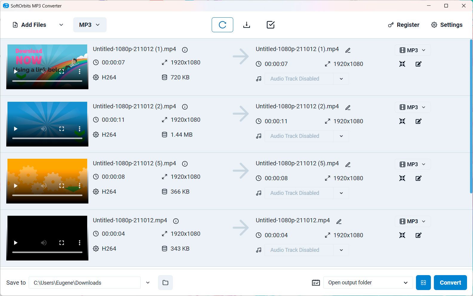 SoftOrbits MP3 Converter Screenshot.