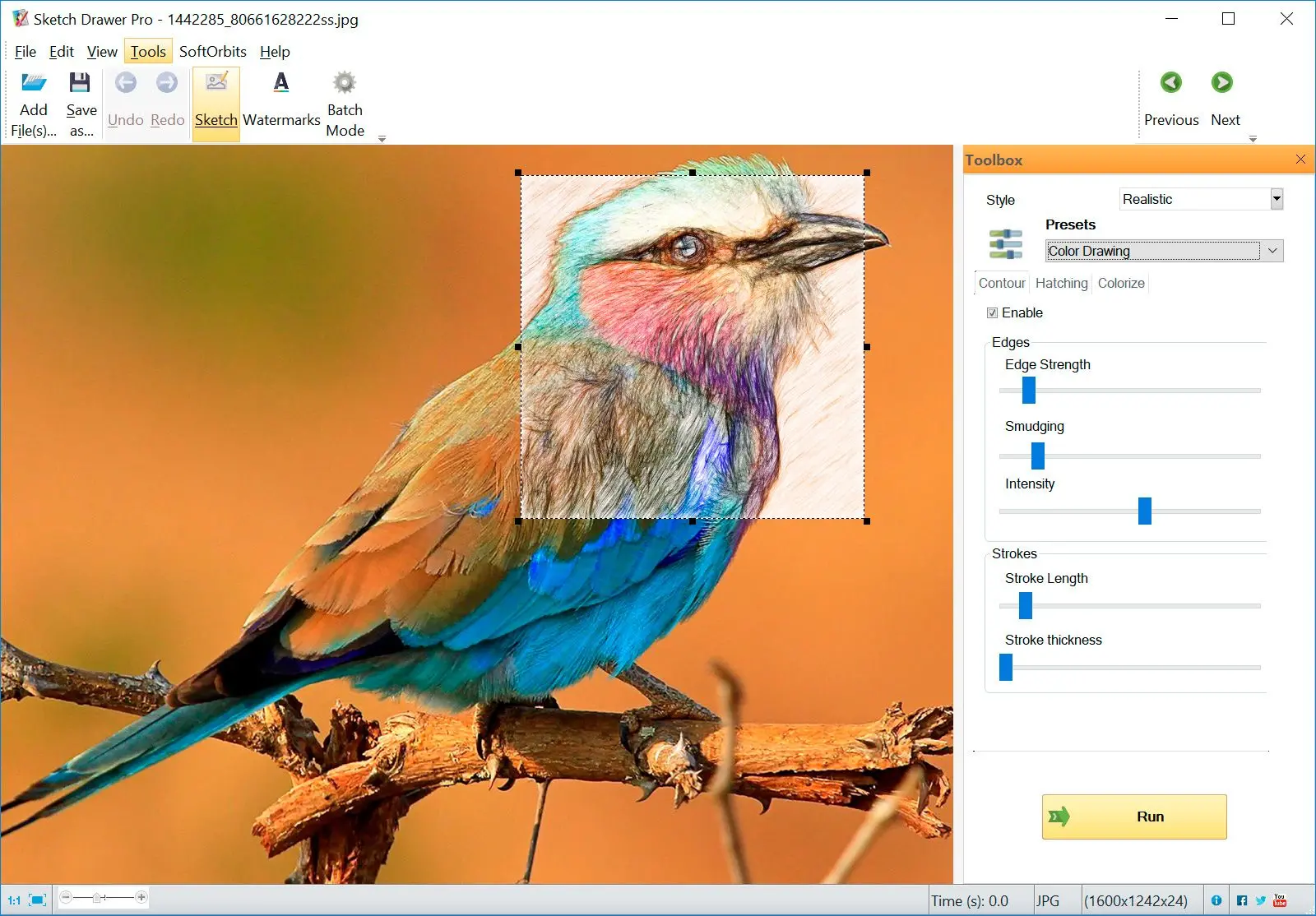 Sketch Drawer: Screenshot.